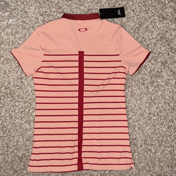NWT OAKLEY Women’s Bella Golf Polo SS in Fluffy Pink - Picture 6 of 8